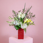 Load image into Gallery viewer, Stitched Scarlet Flower Box