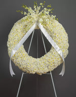 Load image into Gallery viewer, Peaceful Flower Wreath Stand with Orchids
