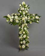 Load image into Gallery viewer, Forever In Our Hearts Flower Cross