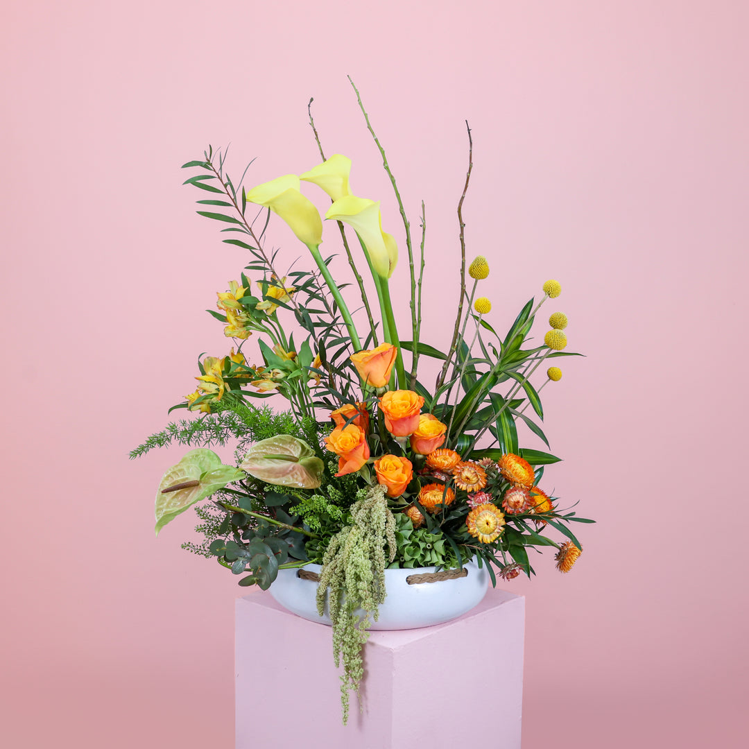 Braided Blooms Flower Pot