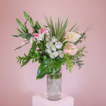 Load image into Gallery viewer, White &amp; Blush Flower Vase