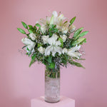Load image into Gallery viewer, Signature White Flower Vase