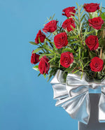 Load image into Gallery viewer, Silver Bow Flower Box