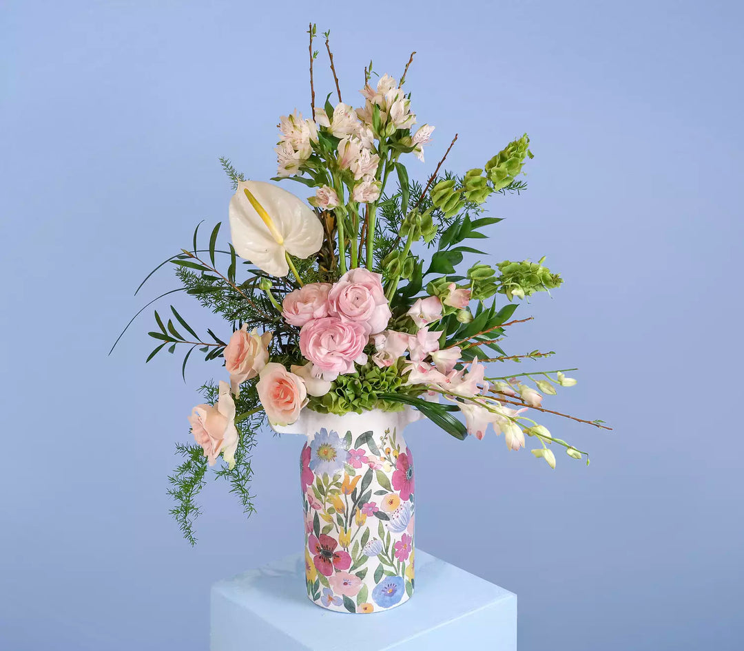 Floral Canvas Flower Pot 2